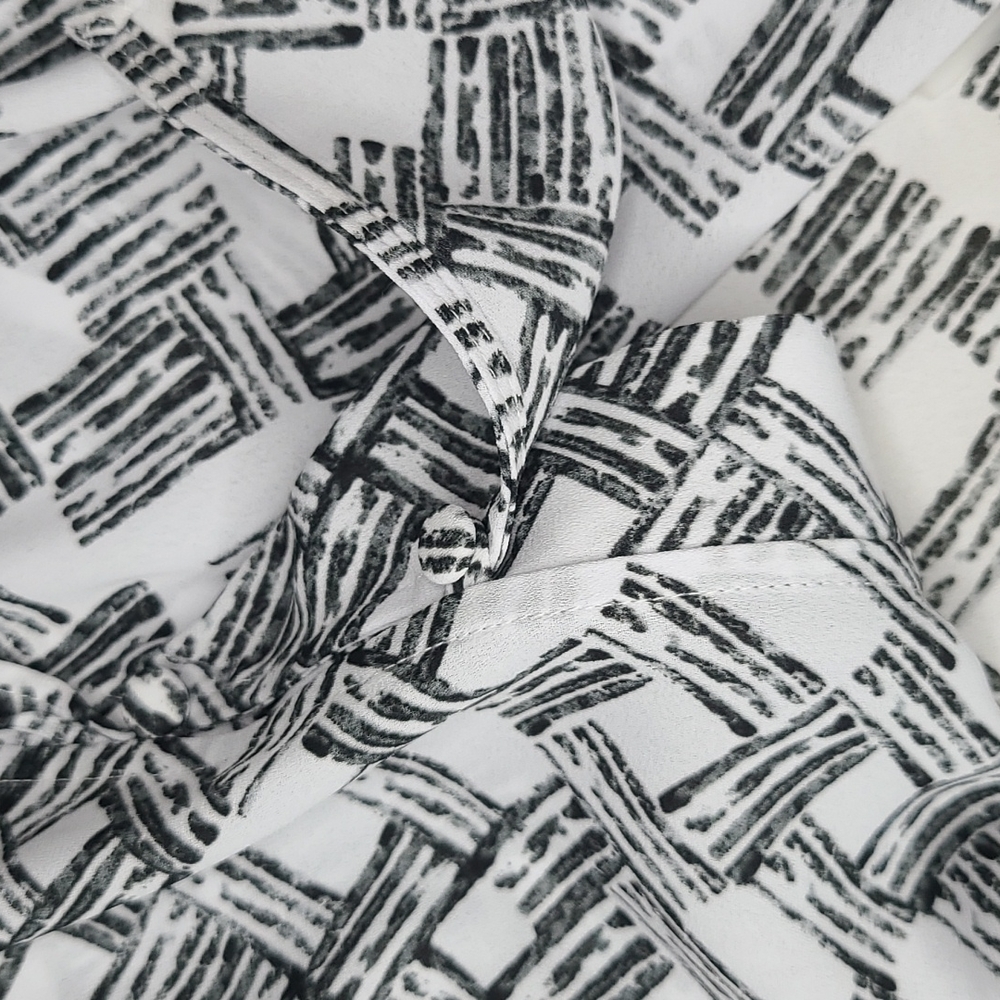 NWT Karl Lagerfeld tank blouse black & white XS - Picture 4 of 8